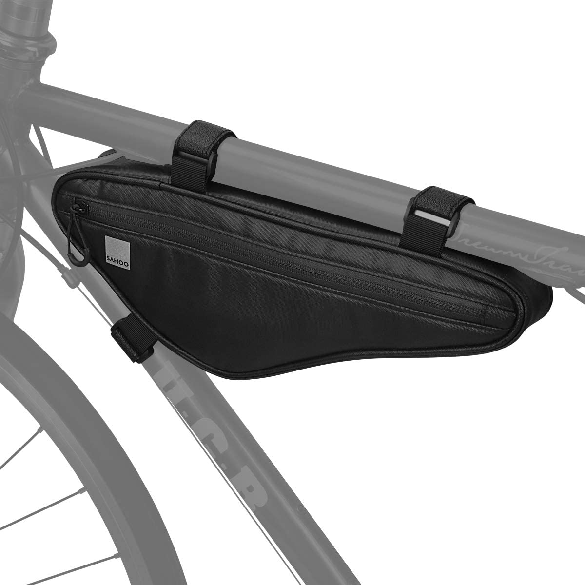 Waterproof Mountain Bike Triangle Bag Bicycle Frame Front Tube Bags Grey