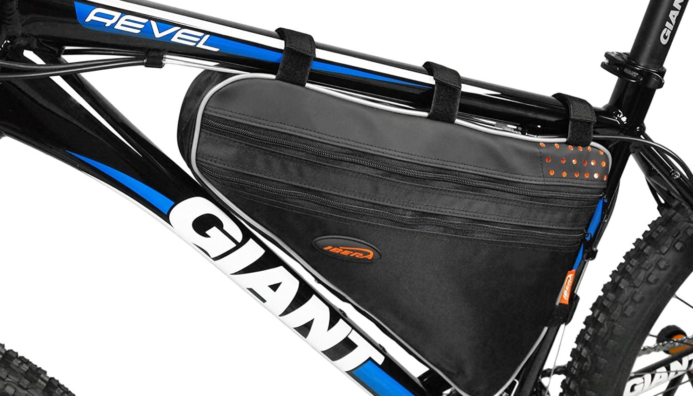 Tarente Large Waterproof Bike Triangle Frame Bag Front Top Tube Cycling Under Seat Pouch L