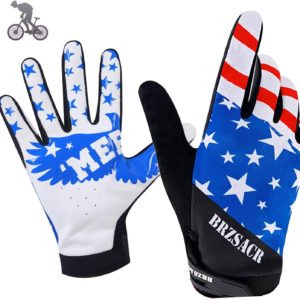 BRZSACR Bike MTB Gloves, Dirt Bike Motorcycle Mountain Gloves for Men