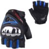 SCOYCO Motorcycle Man's Gloves with Anti-Slip Shockproof Wear-Resistant Summer Half Finger Gloves MC44D