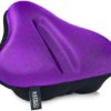 Bikeroo Bike Seat Cushion - Padded Gel Wide Adjustable Cover for Men & Womens Comfort