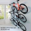 Eapele Bike Pedal Hanger Bicycle Wall Mount Horizontal Hanger, Heavy-Duty 10GA Steel Plates Made, Support to 150lb,