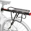 Homee Rear Bike Rack, 110 lbs - 50KGS Bike Cargo Racks Frame Aluminum Alloy Universal